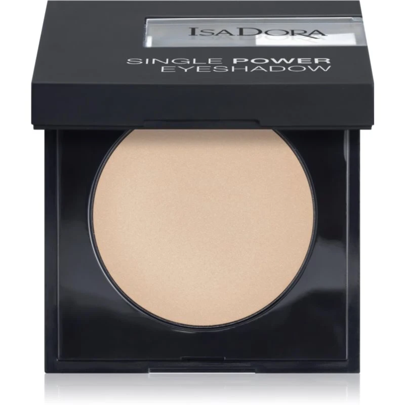 IsaDora Single Power dlouhotrvající oční stíny odstín 01 Bare Beige 2,2 g