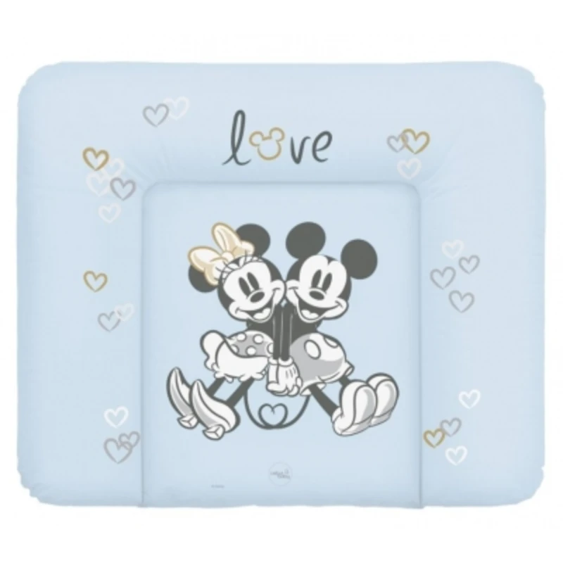 CEBA Podložka přebalovací měkká na komodu (85x72) Disney Minnie & Mickey Blue