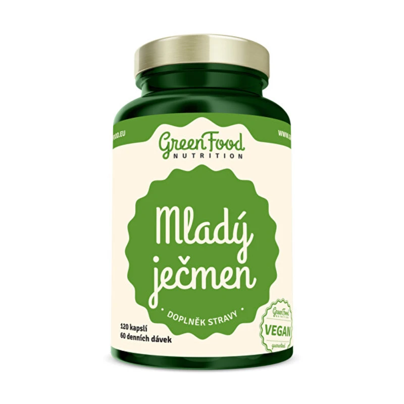 GreenFood Mladý ječmen 120 kapslí