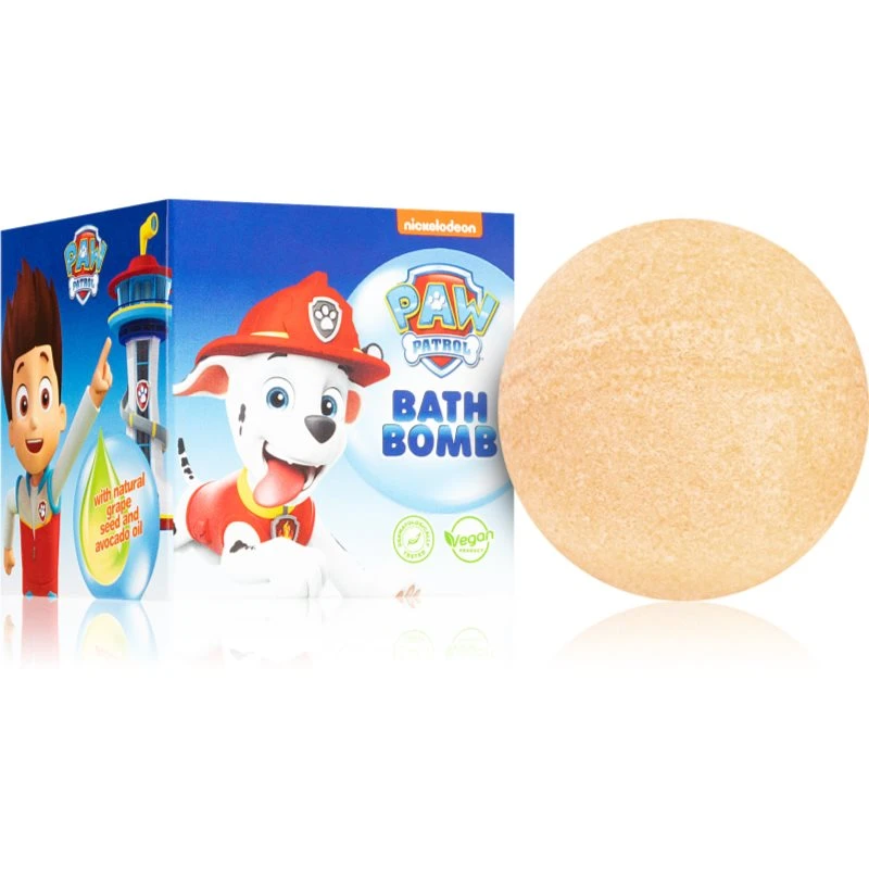 Nickelodeon Paw Patrol Bath Bomb koupelová bomba pro děti Mango 165 g