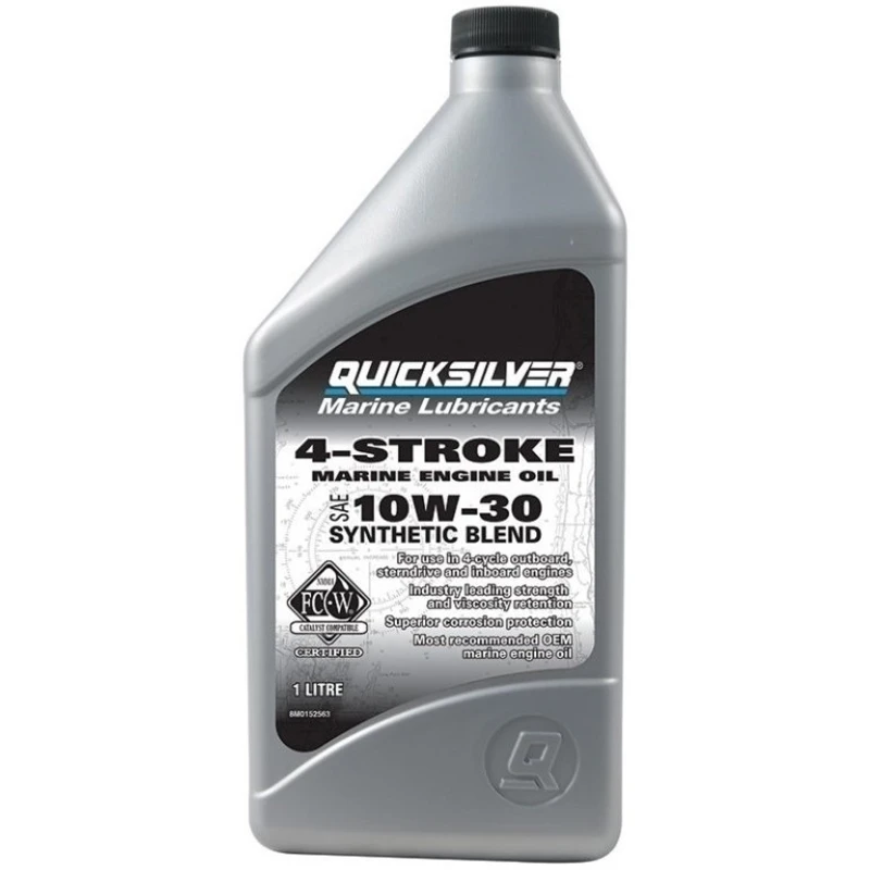 Quicksilver FourStroke Outboard Engine Oil - Synthetic Blend 10W30 1L