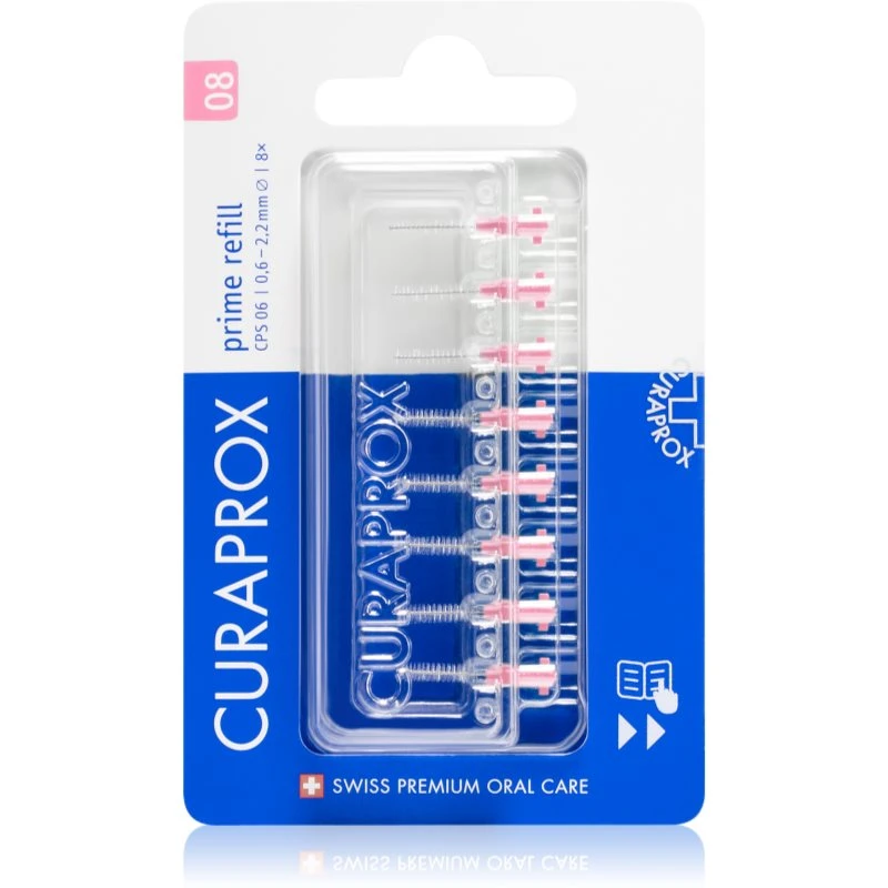 Curaprox Prime Refill náhradní mezizubní kartáčky v blistru CPS 08 0,6 - 2,2 mm 8 ks