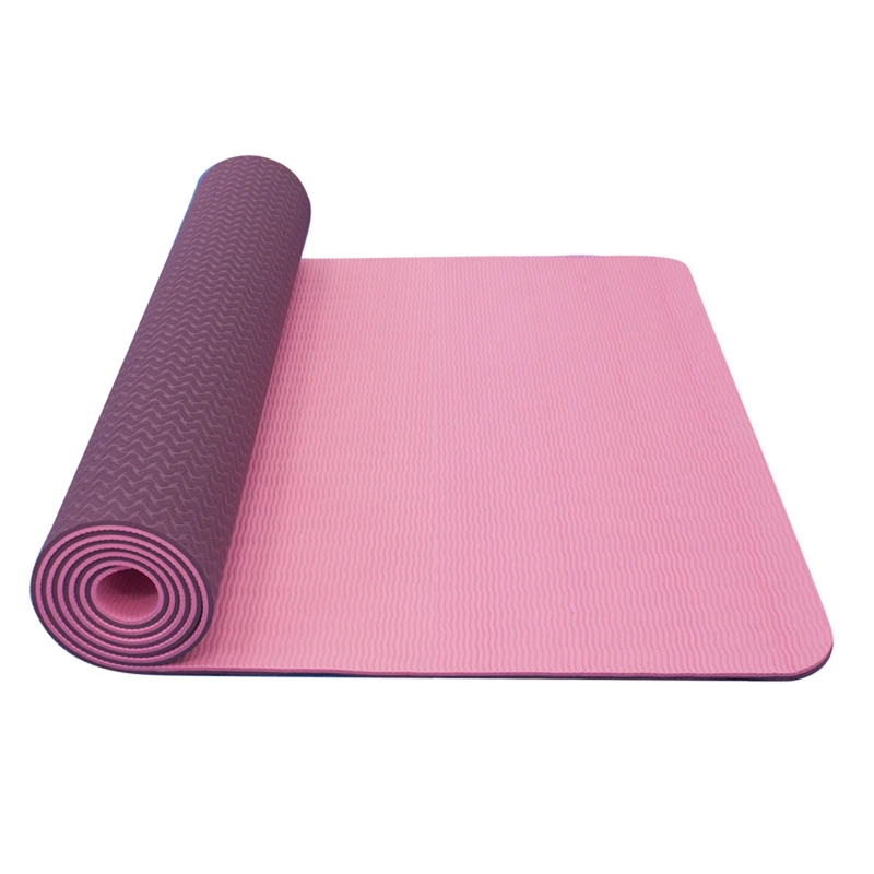 Dvouvrstvá podložka Yate Yoga Mat TPE New 173x61x0,6 cm  růžová