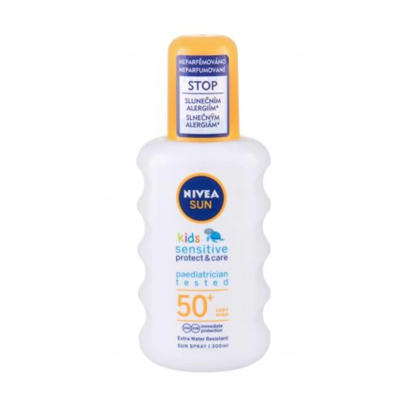 Nivea Sun Kids Protect & Sensitive Sun Spray SPF50+ 200 ml opalovací přípravek na tělo pro děti