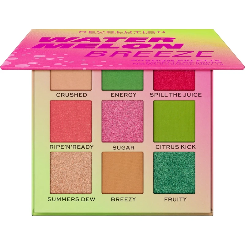 Makeup Revolution Hot Shot Watermelon paletka očních stínů odstín Breeze 9 g