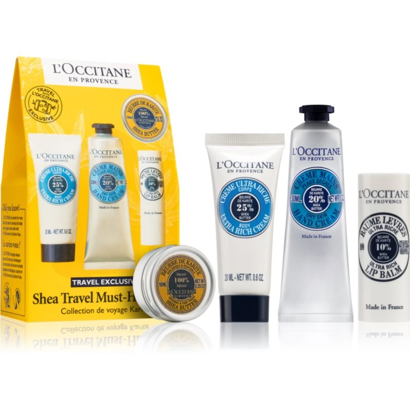 L’Occitane Shea Travel Must-Have Set cestovní sada (na tělo a obličej)