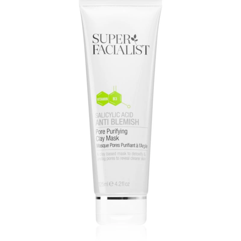 Super Facialist Salicylic Acid Anti Blemish jílová maska s detoxikačním účinkem 125 ml