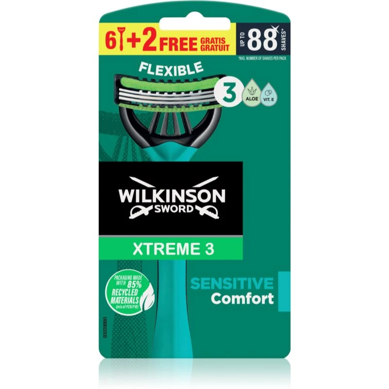 Wilkinson Sword Xtreme 3 Sensitive Comfort jednorázová holítka pro muže 8 ks