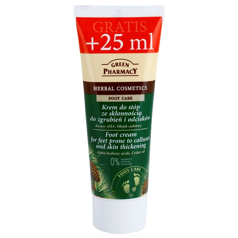 Green Pharmacy Foot Care krém na chodidla se sklonem k mozolům a hrubé pokožce 75 ml