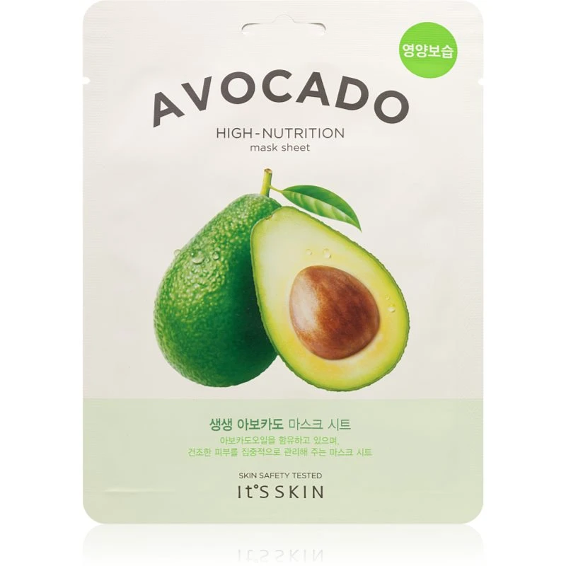 It´s Skin The Fresh Mask Avocado plátýnková maska s vysoce hydratačním a vyživujícím účinkem 21 g