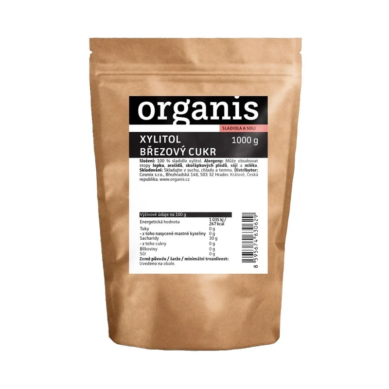 Organis Xylitol - březový cukr 1000 g