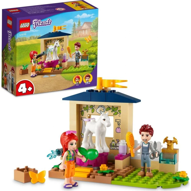 LEGO® Friends 41696 Čištění poníka ve stáji