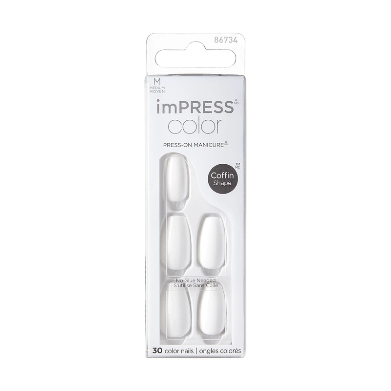 KISS Samolepící nehty imPRESS Color MC Frosting 30 ks