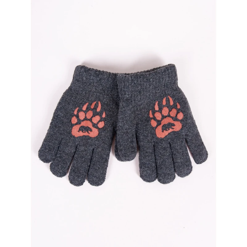 Yoclub Kids's Gloves RED-0200C-AA5A-006