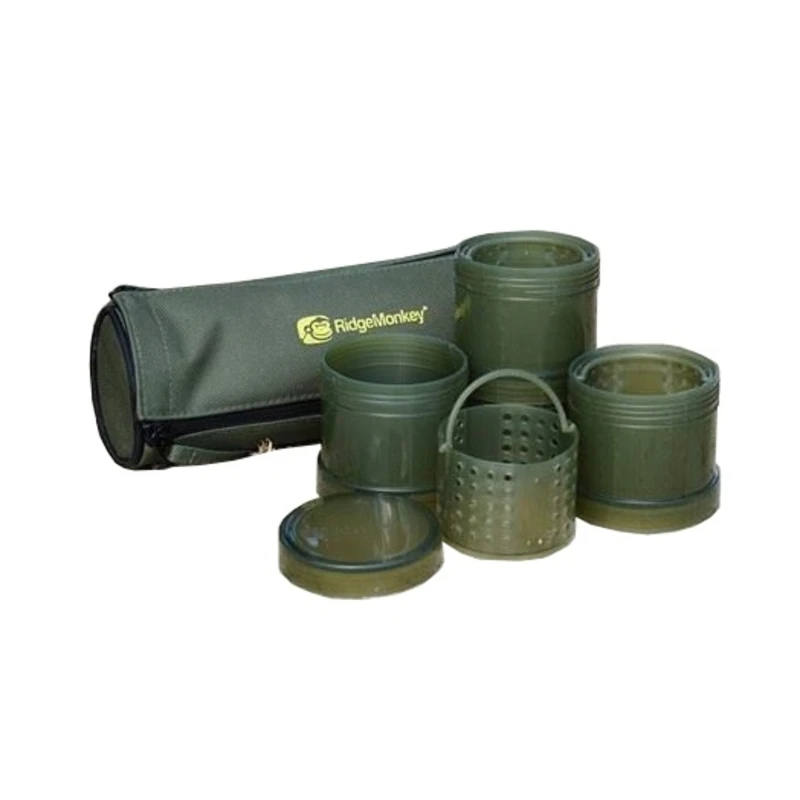 RidgeMonkey kelímek Modular Hookbait Pots Green 4ks