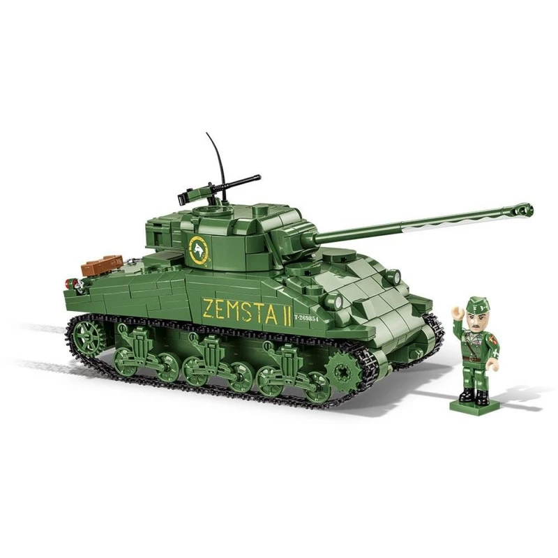 Stavebnice COBI 2276 II WW Sherman IC Firefly Hybrid, 1:35, 600 k, 1 f