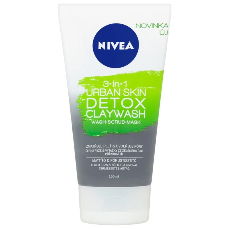 Nivea Detoxikační jílový čisticí krém 3v1 Urban Skin (Detox Clay Wash) 150 ml