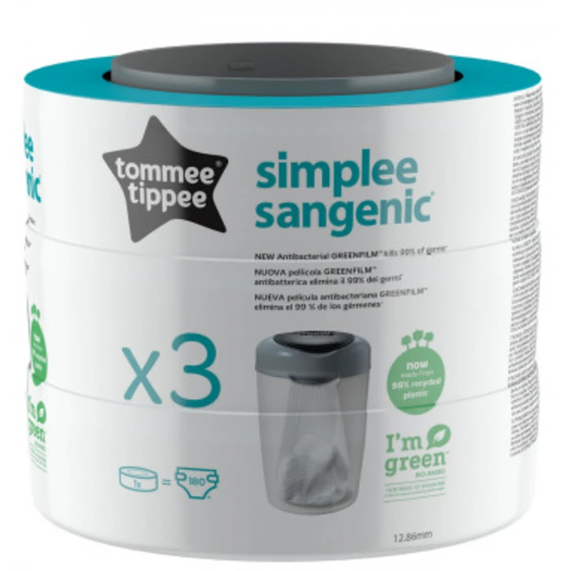 TOMMEE TIPPEE Náhradní kazety Sangenic Simplee 3 ks