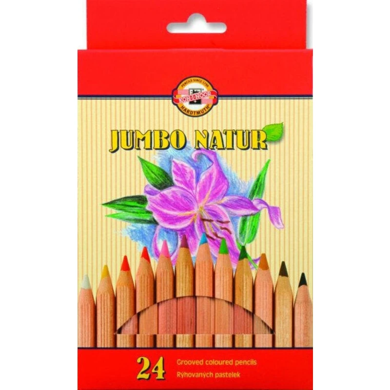 KOH-I-NOOR Jumbo Natur Coloured Pencils Mix 24