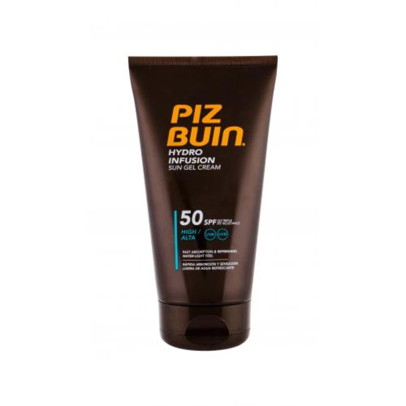 PIZ BUIN Hydro Infusion Sun Gel Cream SPF50 150 ml opalovací přípravek na tělo unisex na suchou pleť; voděodolná; s ochranným faktorem SPF