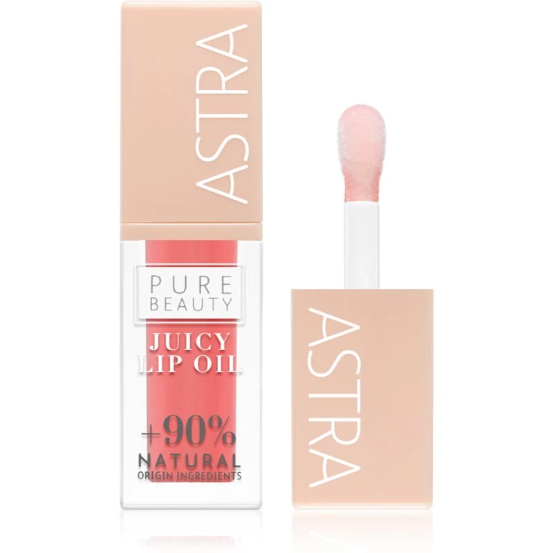 Astra Make-up Pure Beauty vyživující lesk na rty odstín 01 Peach 5 ml