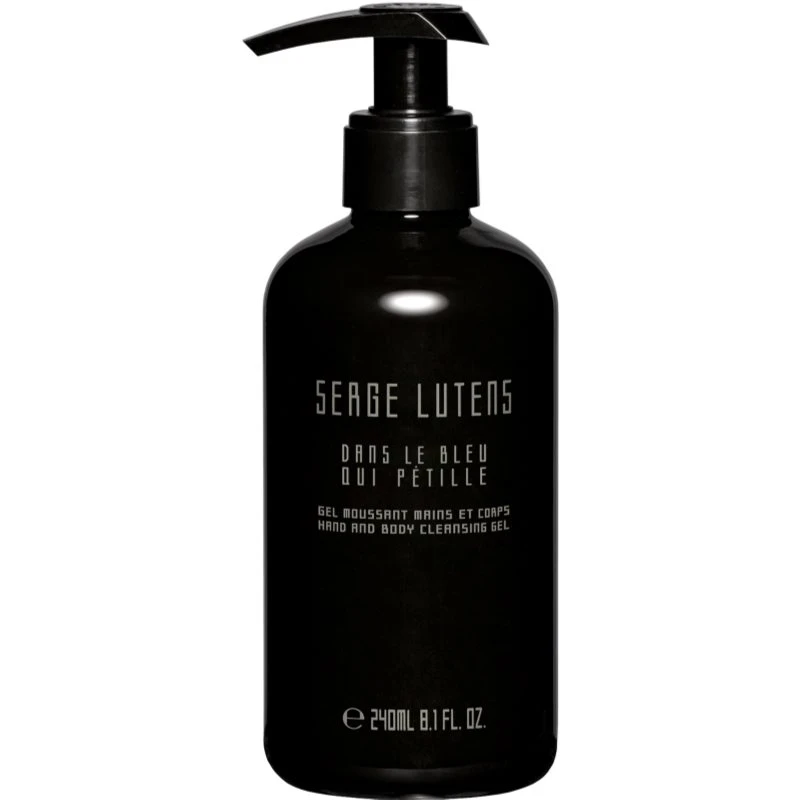 Serge Lutens Matin Lutens Dans le bleu qui pétille parfémovaný sprchový gel na ruce a tělo unisex 240 ml