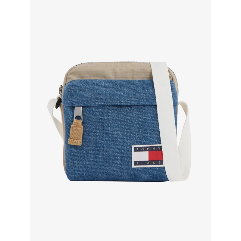 Béžovo-modrá pánská crossbody taška Tommy Hilfiger - Pánské