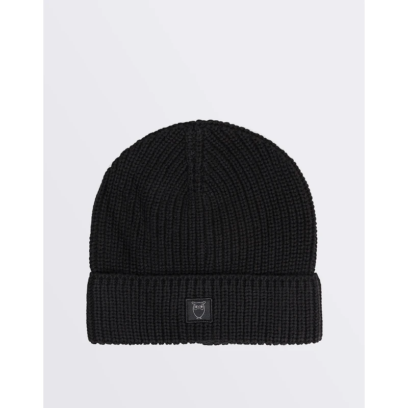 Knowledge Cotton Ribbing Hat 1300 Black Jet