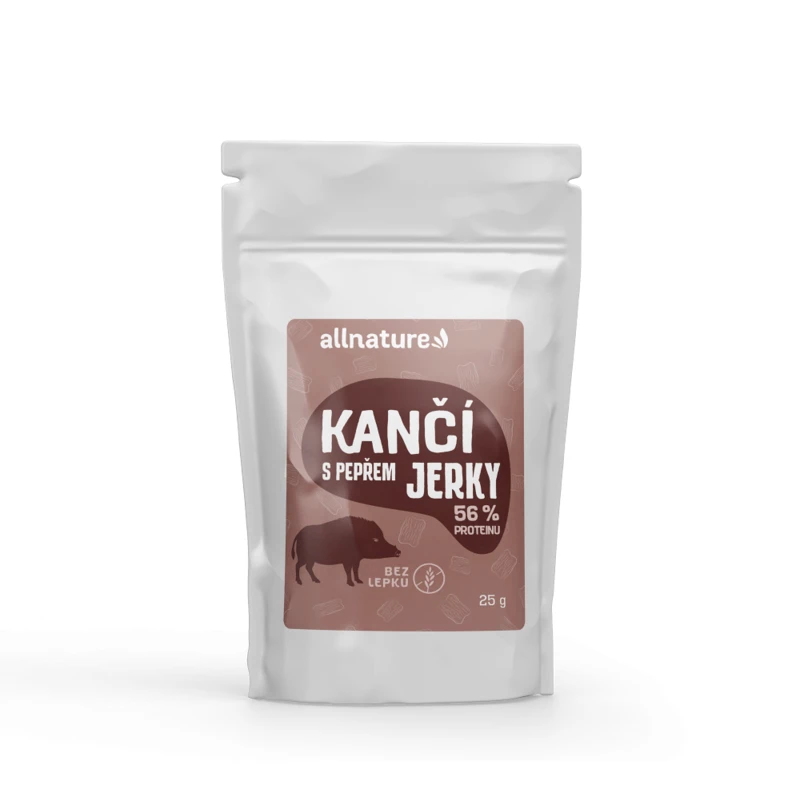 Allnature Kančí Jerky s pepřem 25 g